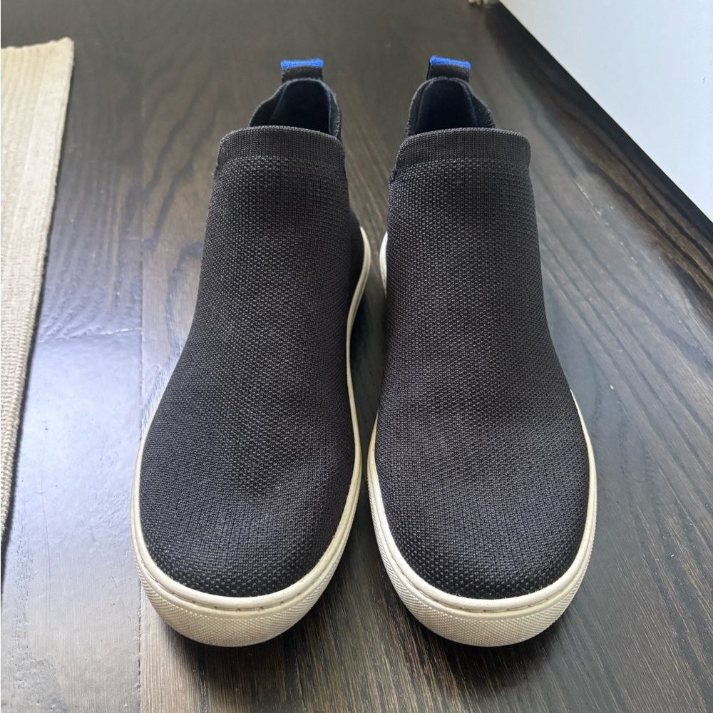 Rothy's Black Slip-On Sneakers with Knit Design